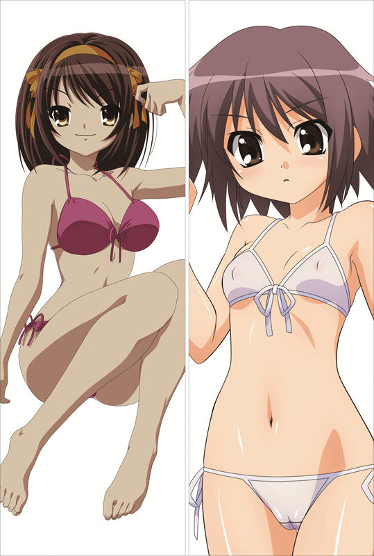 Haruhi Suzumiya Anime Dakimakura Waifu Pillow Case image 0
