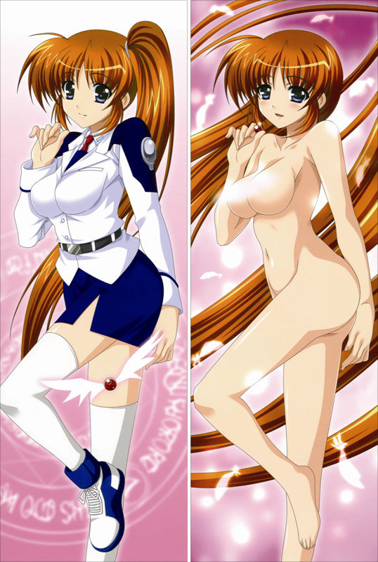 Magical Girl Lyrical Nanoha Nanoha Takamachi Anime Dakimakura Pillow Cover image 0