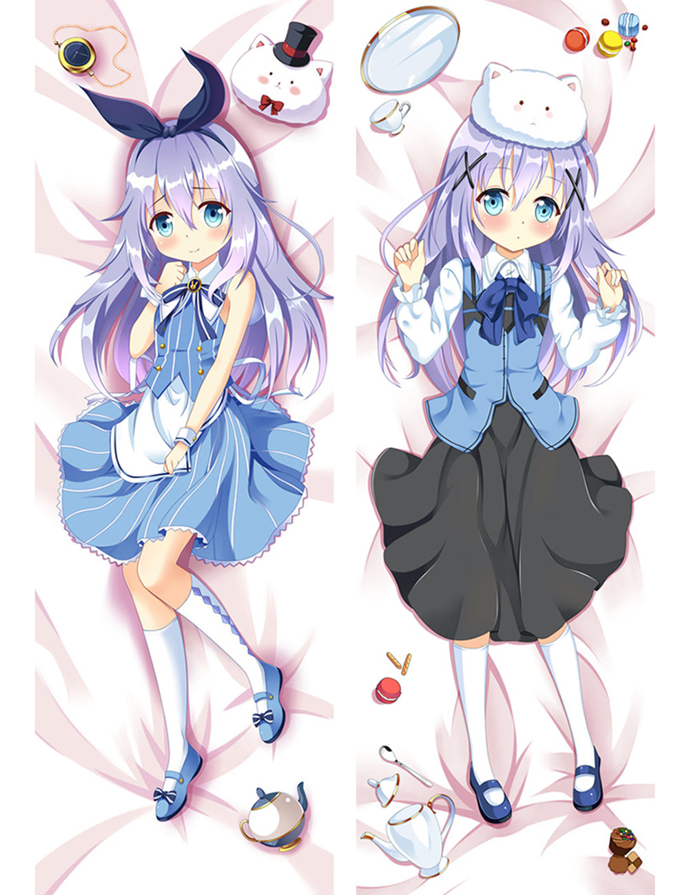 Is The Order A Rabbit? Chino Anime Dakimakura Pillow Cover image 0