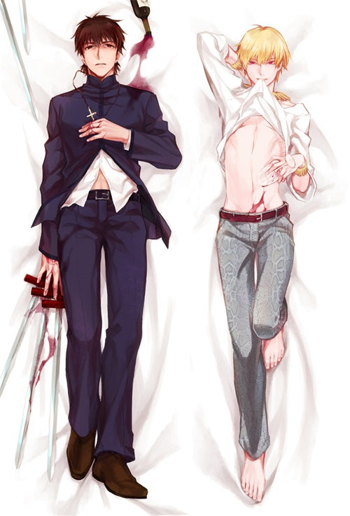 Hot Game Fate Stay Night Kotomine Kirei Anime Dakimakura Pillow Cover image 0