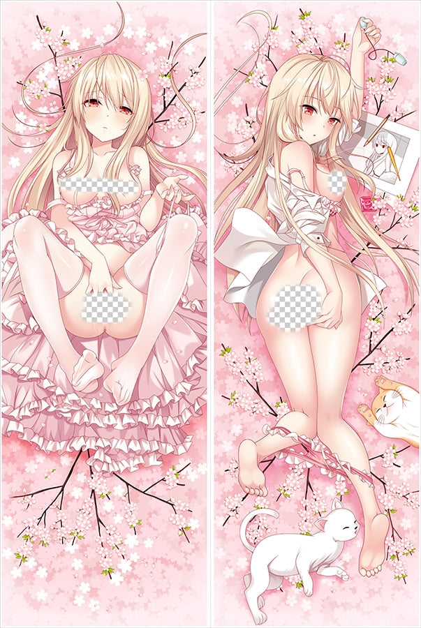 The Pet Girl Of Sakurasou Mashiro Shiina Anime Dakimakura Naked Body Pillow Cover image 0