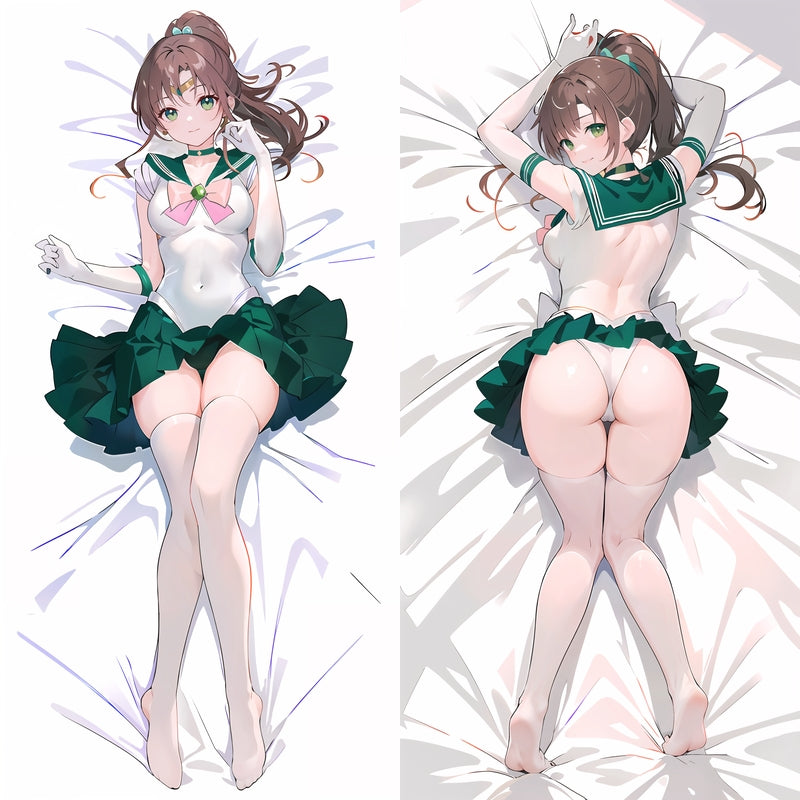 Sailor Moon Sailor Jupiter Kino Makoto Anime Dakimakura Body Pillow Cover image 0
