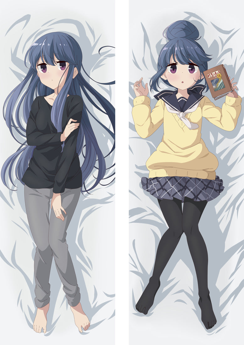 Laid-Back Camp Shima Rin Anime Dakimakura Pillow Cover image 0