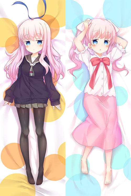 Slow Start Kamuri Sengoku Anime Dakimakura Girl Pillow Cover image 0