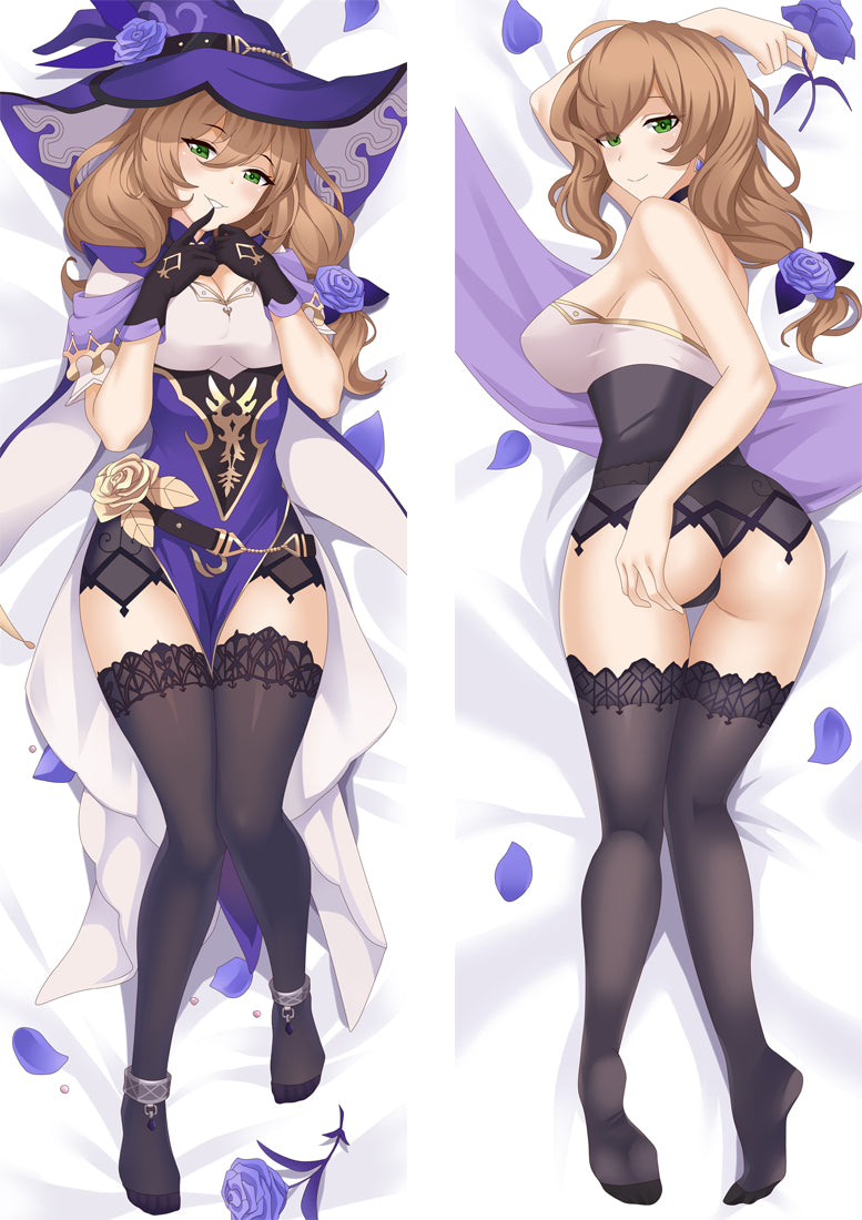 Genshin Impact Lisa Dakimakura Body Pillow Cover image 0
