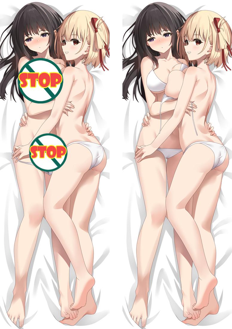 Lycoris Recoil Nishikigi Chisato & Inoue Takina Anime Dakimakura Body Pillow Cover image 0