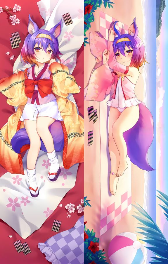 No Game No Life Izuna Hatsuse Anime Dakimakura Girl Body Pillow Cover image 0