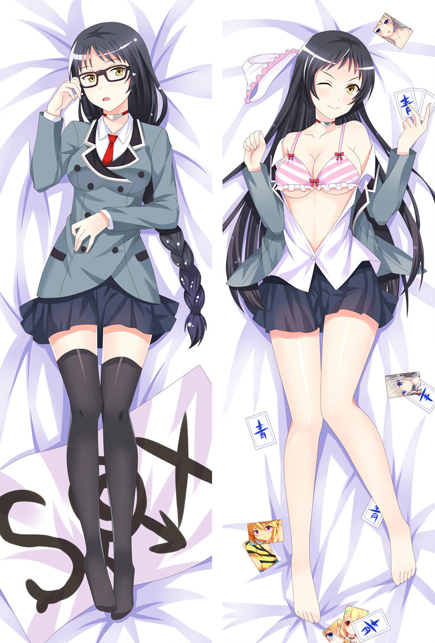 Shimoneta A Boring World Where the Concept of Dirty Jokes Doesn't Exist Ayame Kajou Anime Dakimakura Pillow Case image 0