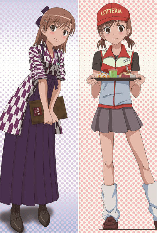 A Certain Scientific Railgun Mikoto Misaka Anime Dakimakura Body Pillow Cover image 0