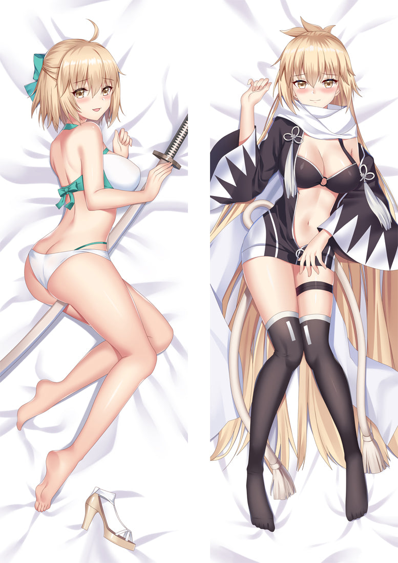 Fate/Grand Order FGO Okita SÅji Swimsuit Anime Dakimakura Pillow Cover image 0