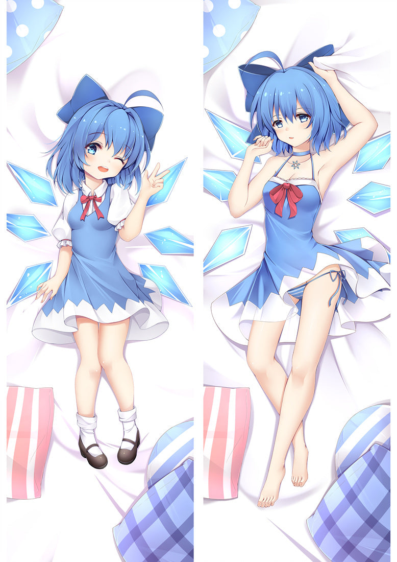 Touhou Project Cirno Anime Dakimakura Pillow Cover image 0