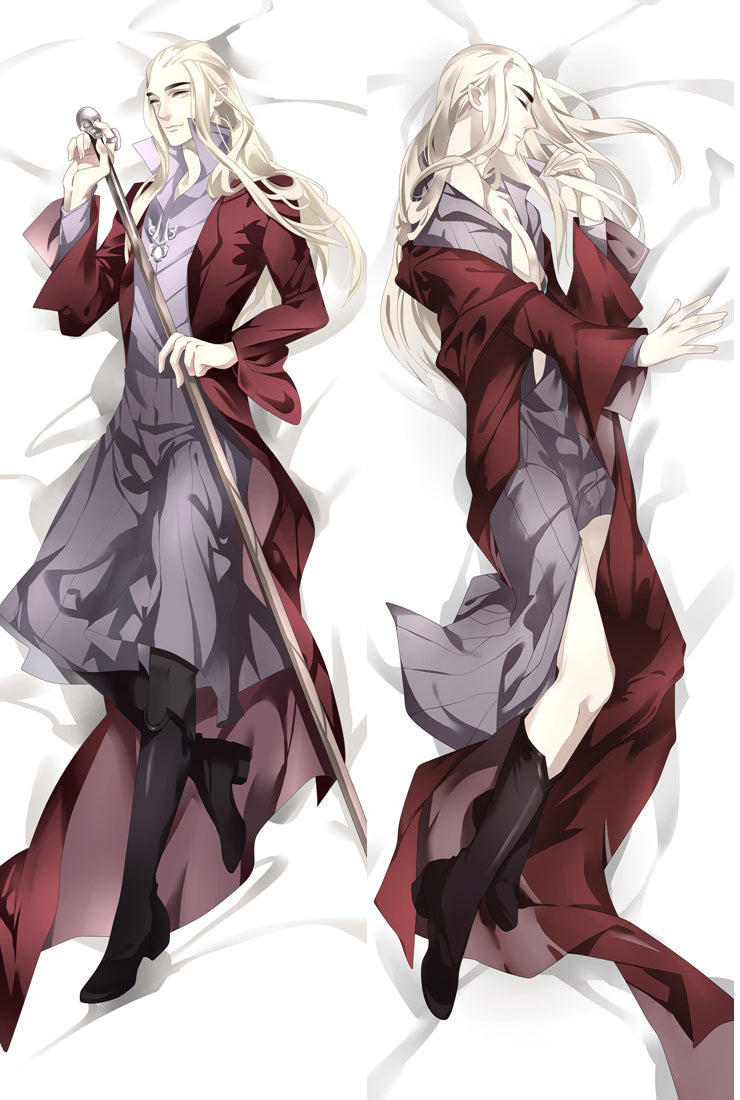 The Hobbit Thranduil Anime Dakimakura Pillow Cover image 0