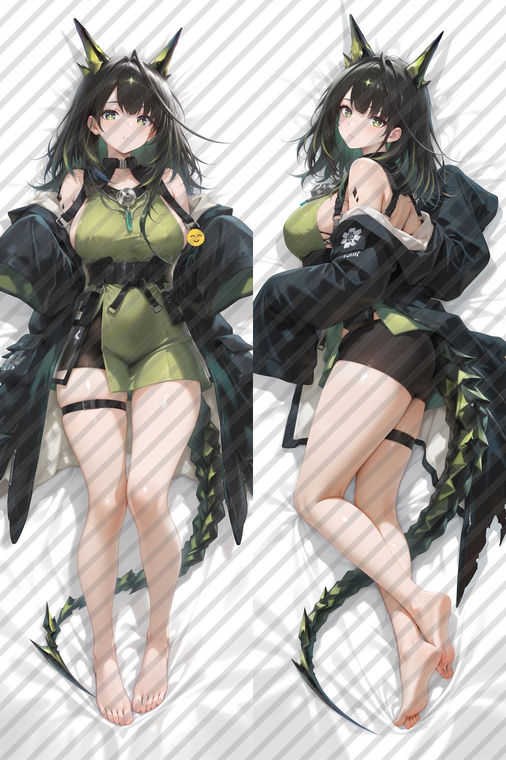 Arknights Mon3tr Anime Dakimakura Girl Body Pillow Cover image 0