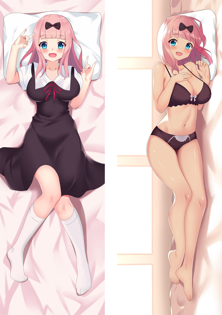 Chika Fujiwara Anime Dakimakura Body Pillow Cover - Kaguya-sama: Love Is War image 0