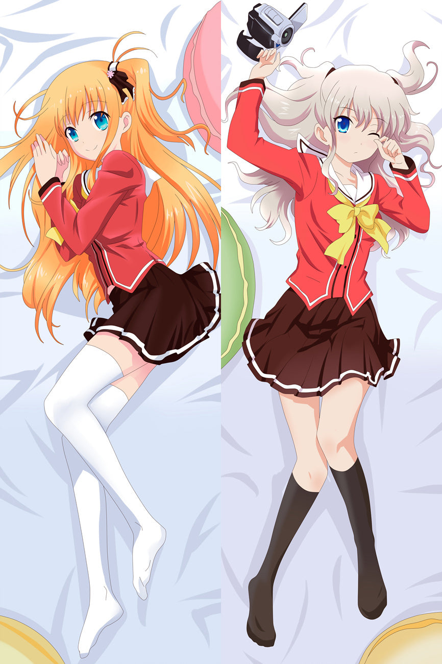 Charlotte Nao Tomori Yusa Nishimori Anime Dakimakura Pillow Case image 0