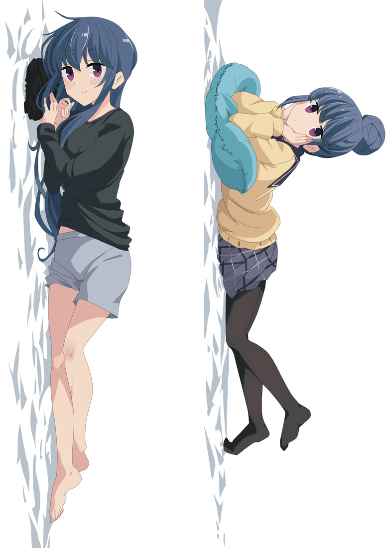 Laid-Back Camp Shima Rin Anime Dakimakura Pillow Cover image 0