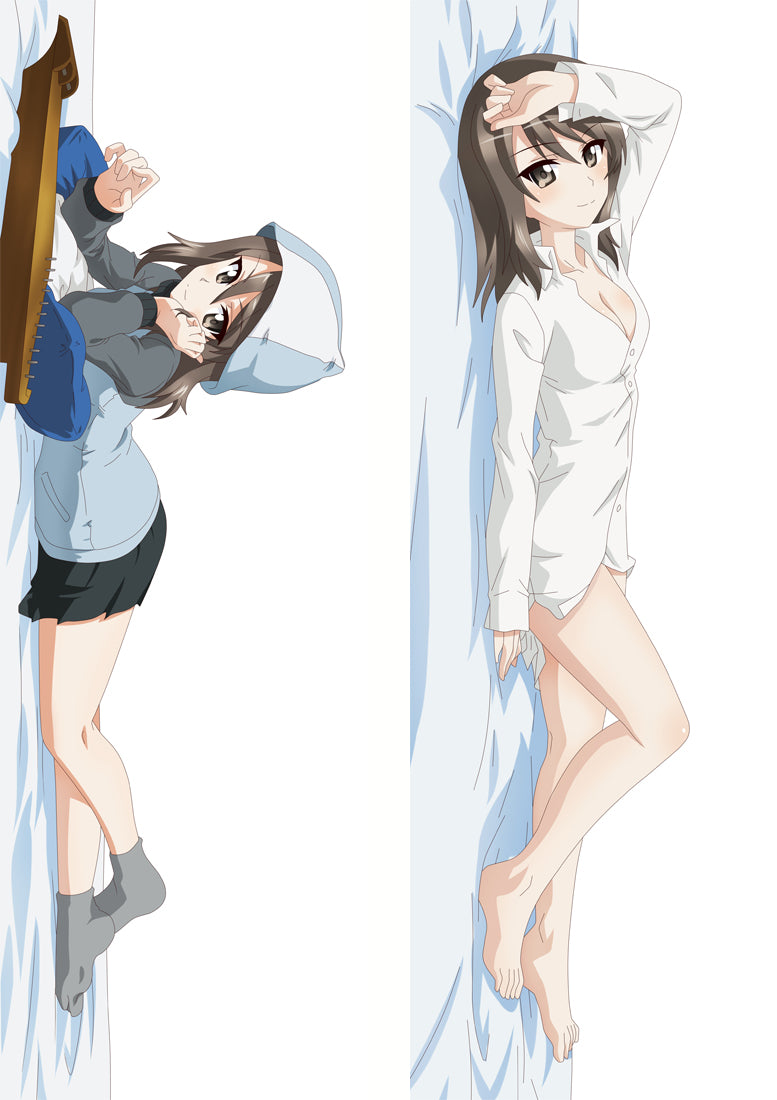 Girls und Panzer Maho Nishizumi Anime Dakimakura Pillow Cover image 0