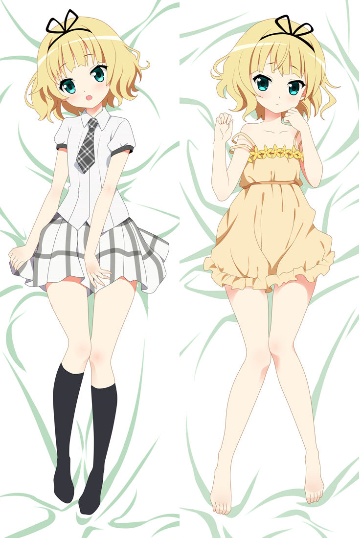 Is the Order a Rabbit Syaro Kirima Anime Dakimakura Pillow Case image 0