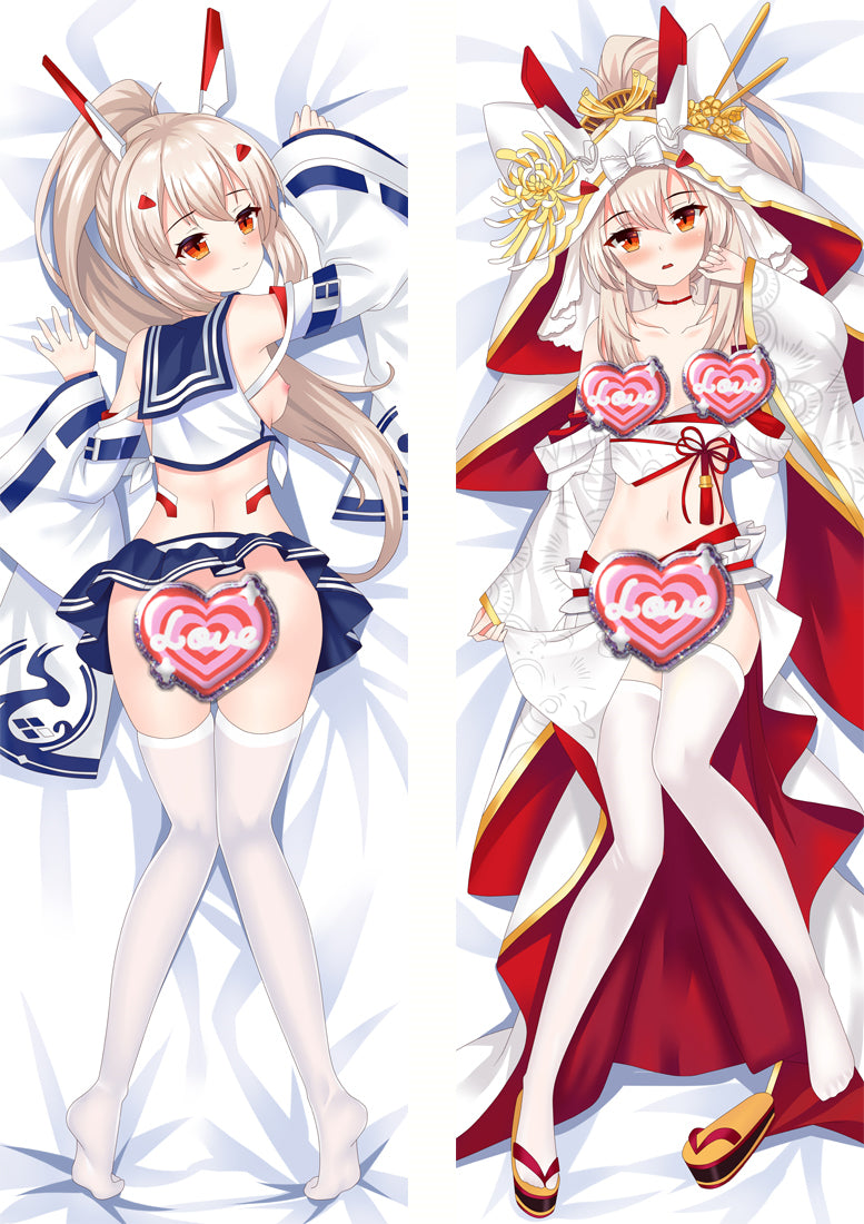 Azur Lane Ayanami Anime Dakimakura Body Pillow Case image 0