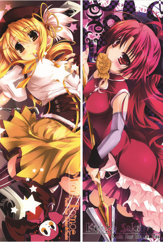 Puella Magi Madoka Magica Mami Tomoe + Kyouko Sakura Anime Dakimakura Body Pillow Cover image 0