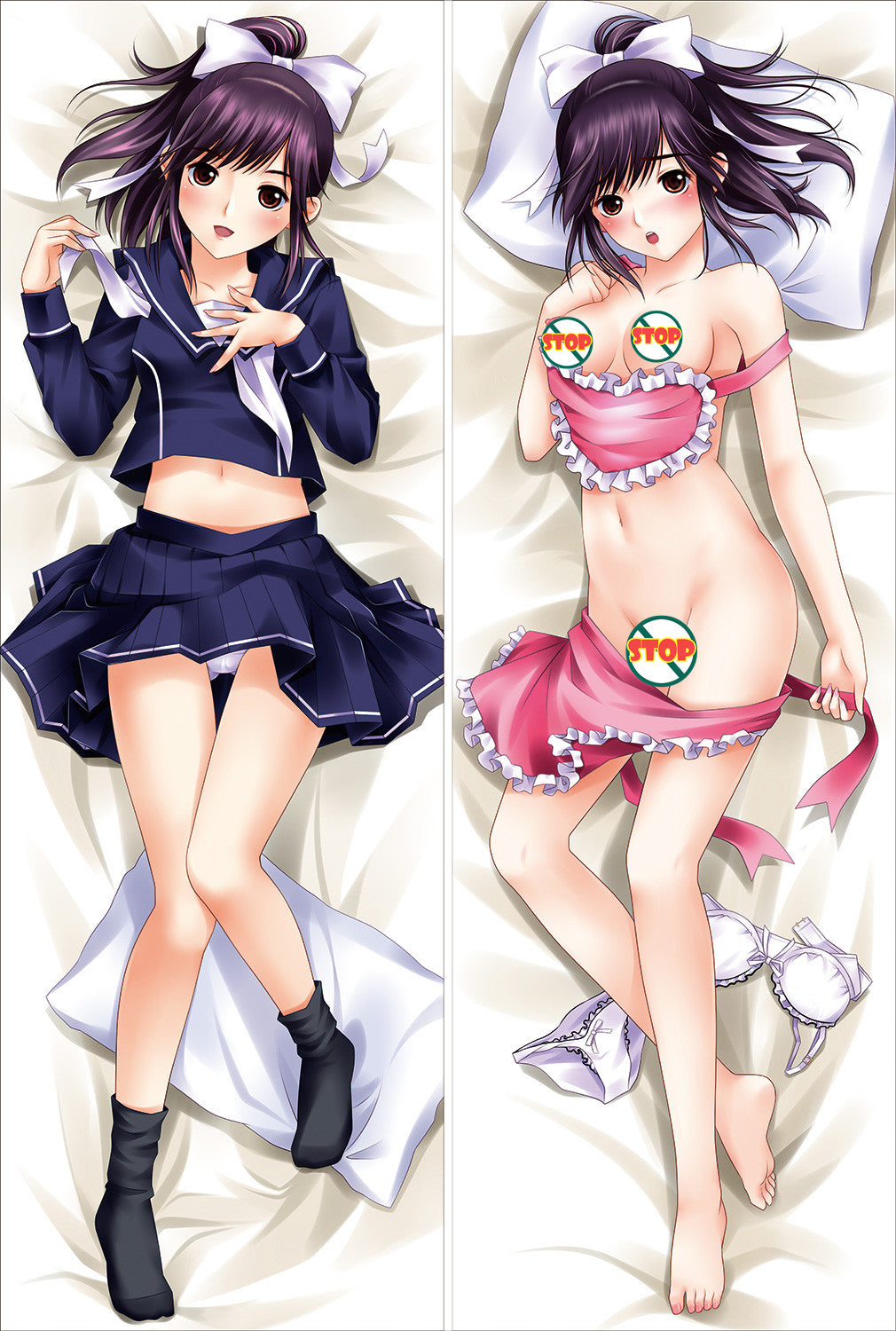 LovePlus Manaka Takane with Double Sides Zipper to make love Anime Dakimakura Pillow Case image 0