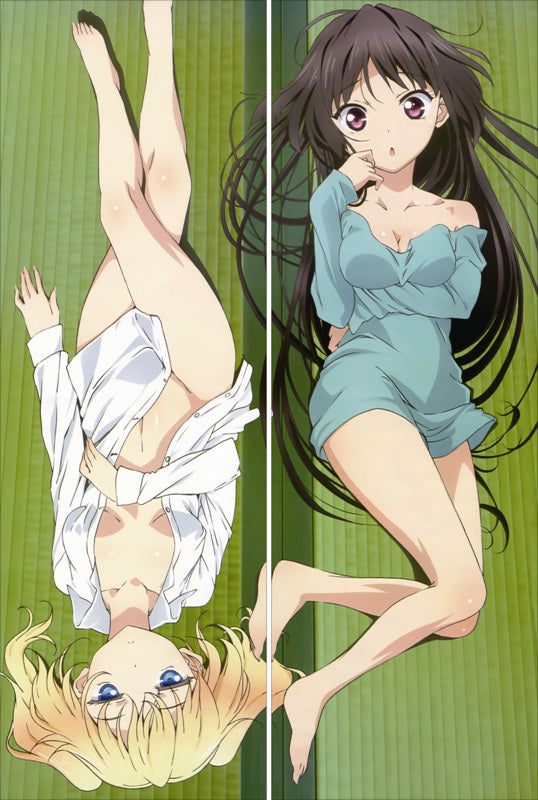 OniAi Akiko Himenokouji + Anastasia Nasuhara Anime Dakimakura Japanese Pillow Cover image 0