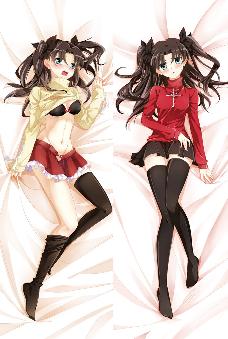 Fate/stay night Rin Tohsaka Anime Dakimakura Hugging Body Pillow Cover Case image 0