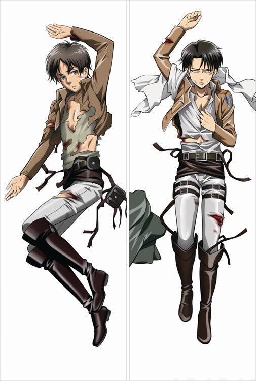 Attack on Titan Levi Ackerman Anime Dakimakura Body Pillow Cover image 0