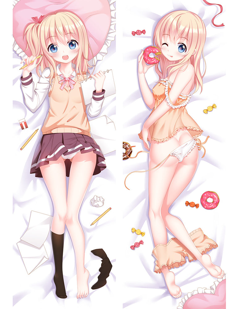 Comic Girls Koizuka Koyume Anime Dakimakura Hugging Pillow Cover image 0