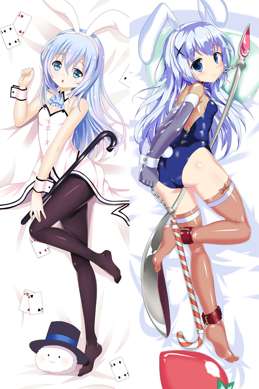 Is the Order a Rabbit Chino KafÅ« Anime Dakimakura Pillow Case image 0