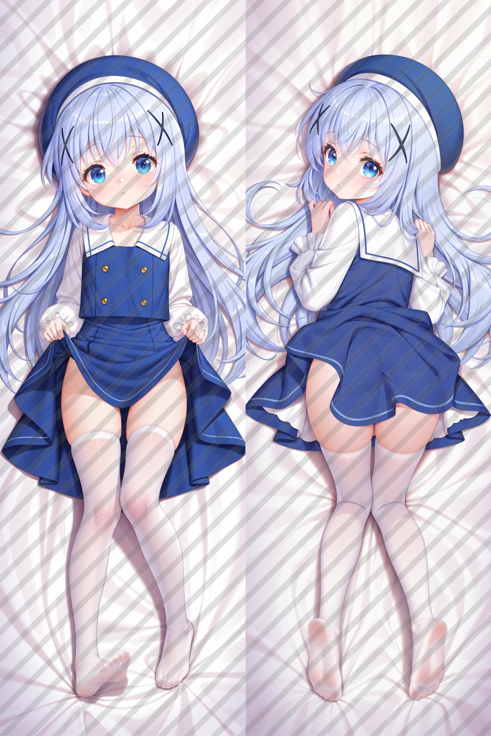 Is the Order a Rabbit? Chino Kafu Anime Dakimakura Girl Body Pillow Cover image 0