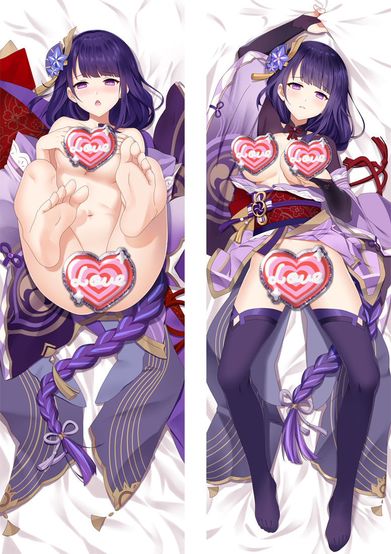 Genshin Impact Raiden Shogun Baal Anime Dakimakura Body Pillow Cover image 0