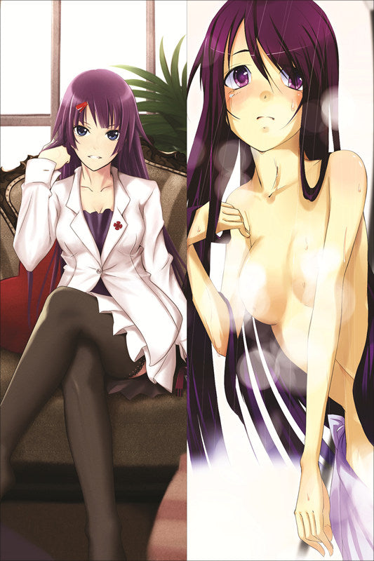 Bakemonogatari Hitagi Senjougahara Anime Dakimakura Body Pillow Cover image 0