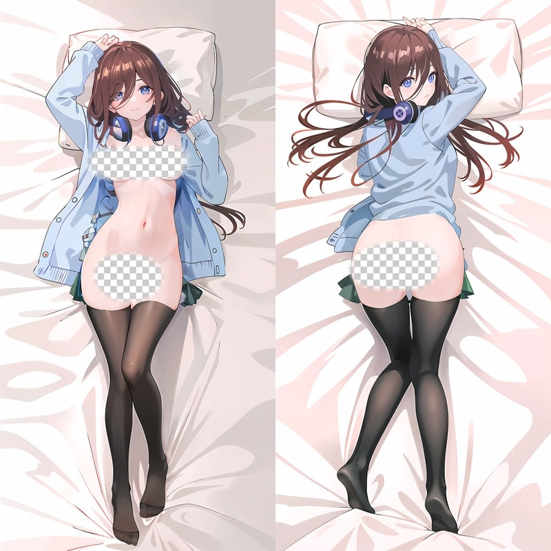 The Quintessential Quintuplets Miku Nakano Anime Dakimakura Body Pillow Cover image 0