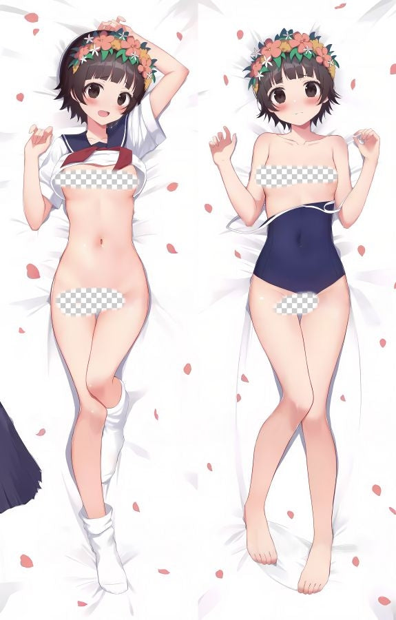 A Certain Scientific Railgun Kazari Uiharu Anime Dakimakura Naked Body Pillow Cover image 0