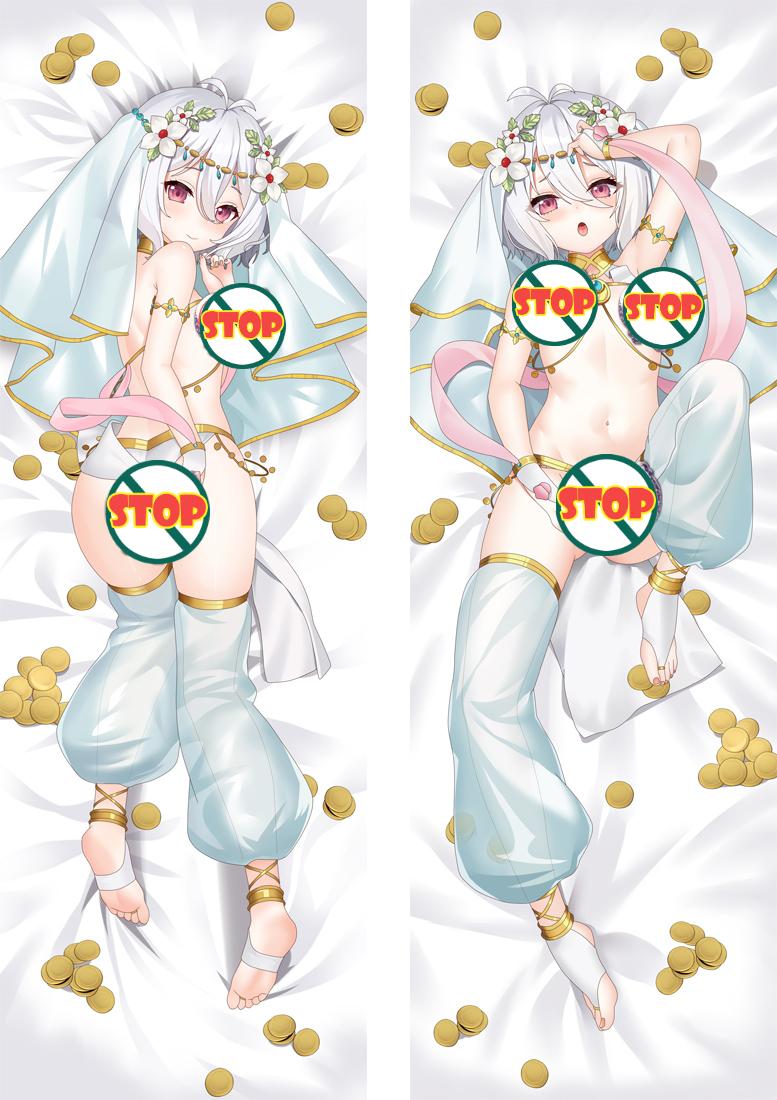 Princess Connect! Re:Dive Kokkoro Anime Naked Dakimakura Body Pillow Cover image 0