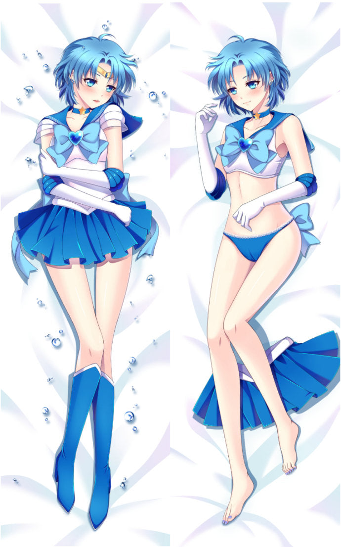 Sailor Moon Sailor Mercury Anime Dakimakura Pillow image 0