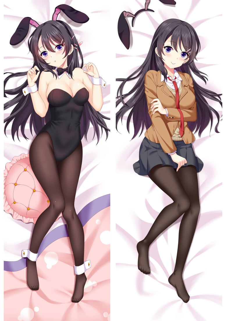 Rascal Does Not Dream of Bunny Girl Senpai Anime Dakimakura Pillow Cover image 0