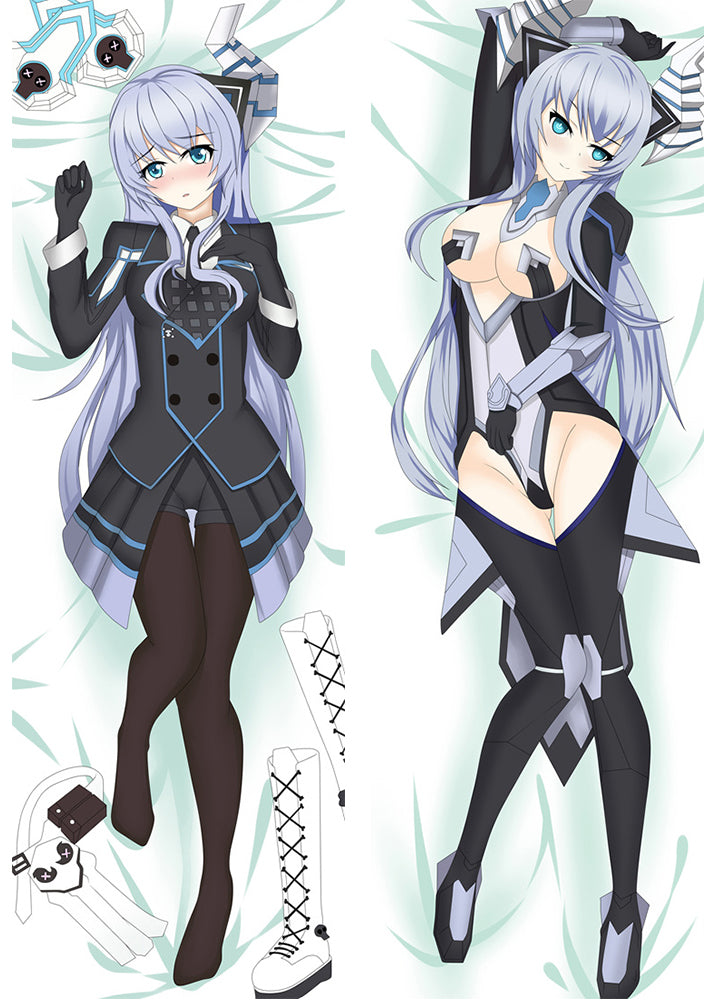New Game Hyperdimension Neptunia Dakimakura Neptune&amp;Noire Cushion Throw Pillow Case image 0