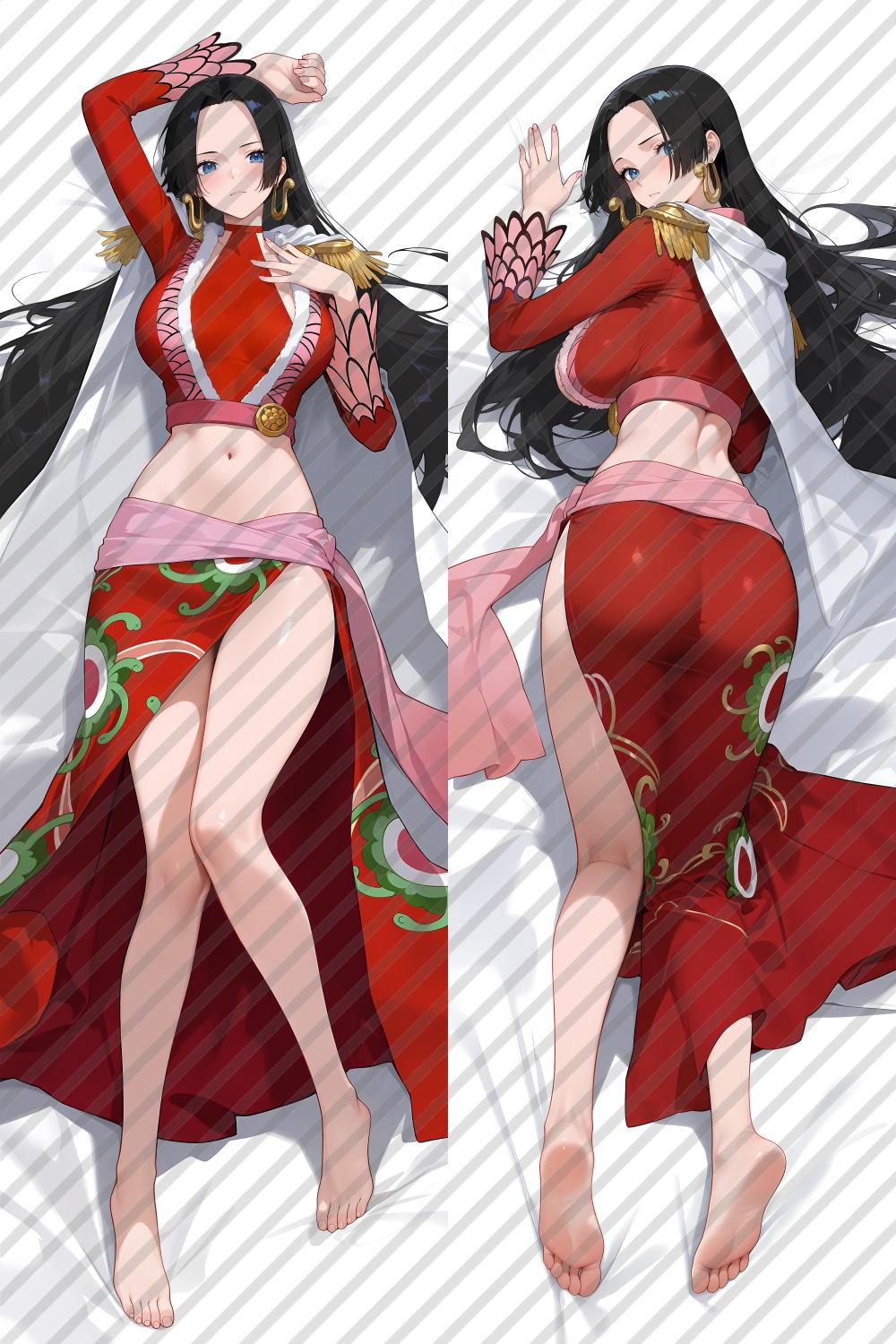 One Piece Boa Hancock Anime Dakimakura Girl Body Pillow Cover image 0