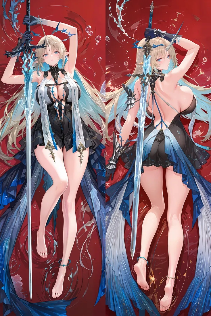 Wuthering Waves Fleurdelys Anime Dakimakura Body Pillow Cover image 0