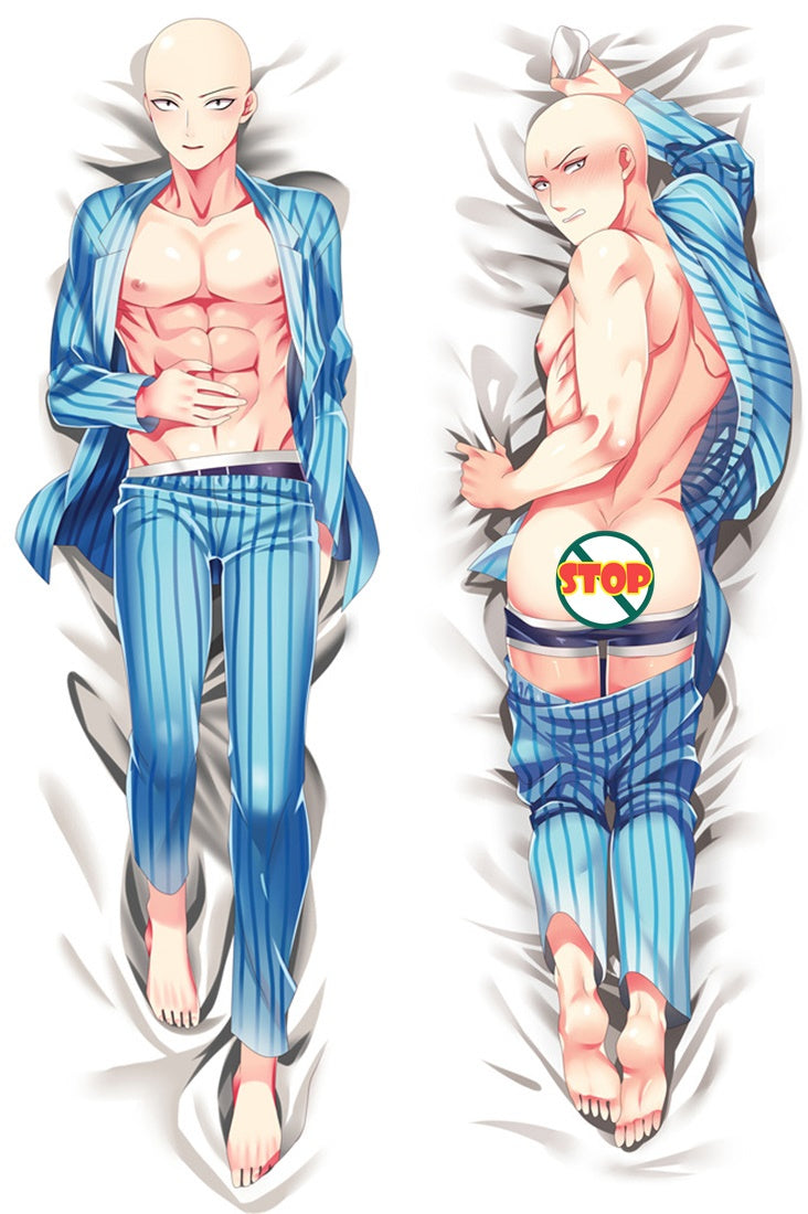 One Punch Man Saitama Anime Dakimakura Pillow Cover image 0