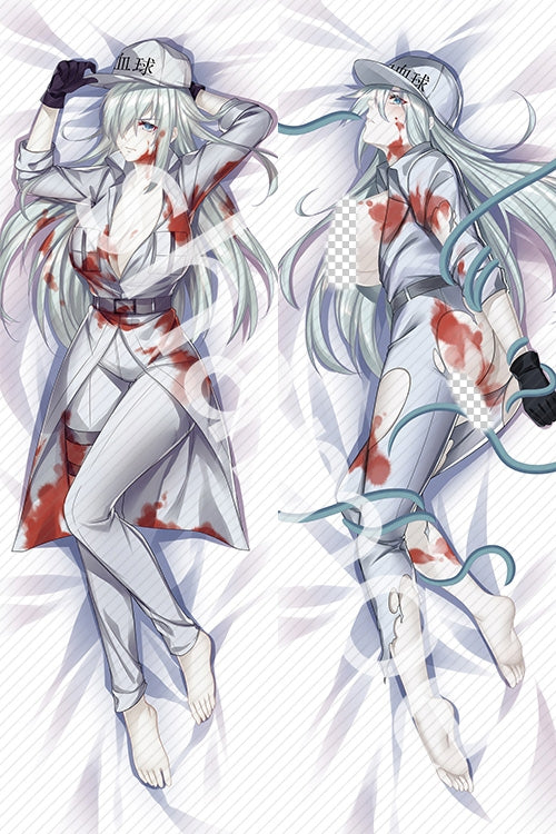 Cells at Work! Code Black White blood cell 1196 Anime Dakimakura Pillow Cover image 0