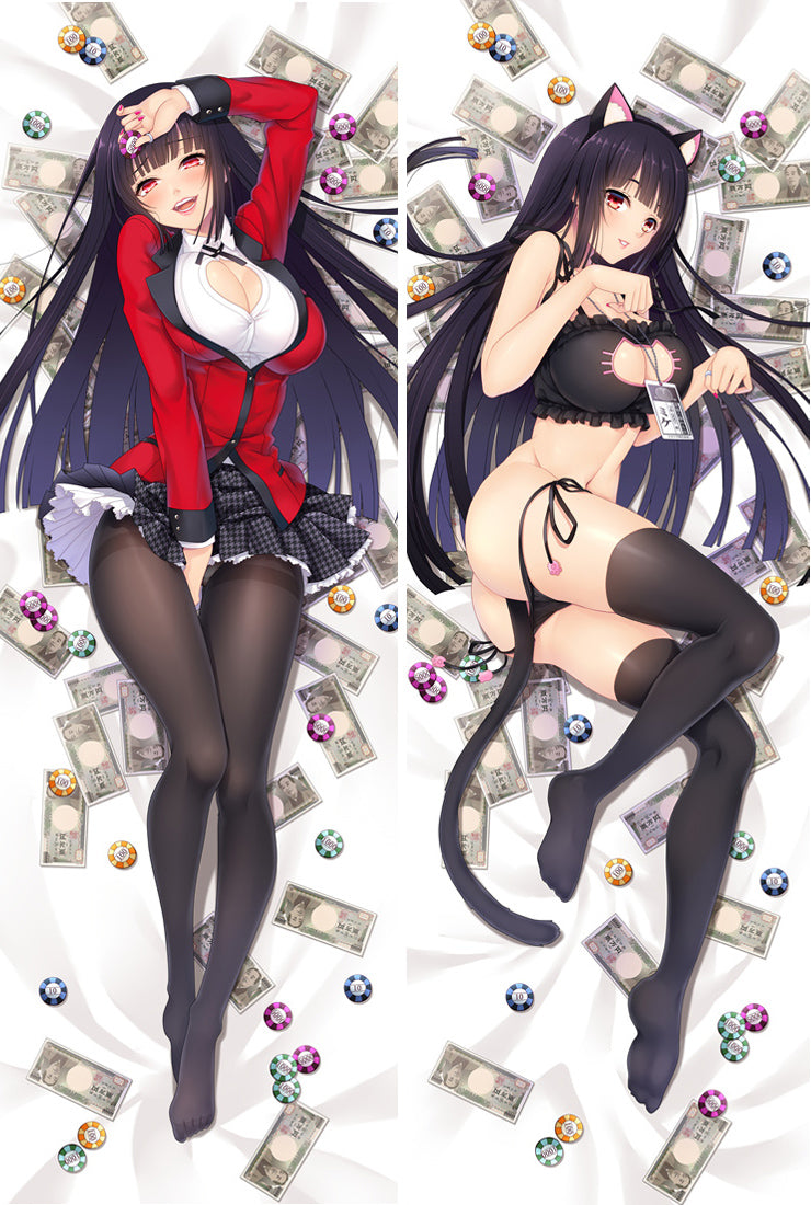Anime Dakimakura Pillow Cover Kakegurui - Compulsive Gambler Yumeko Jabami Otaku  Hugging Body Pillow Case Cover image 0