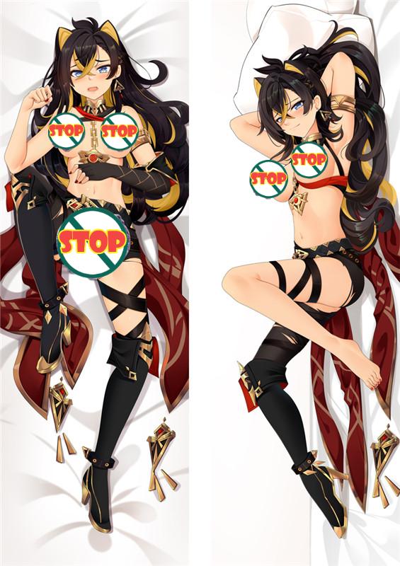 Genshin Impact Dehya Anime Dakimakura Sexy Body Pillow Cover image 0