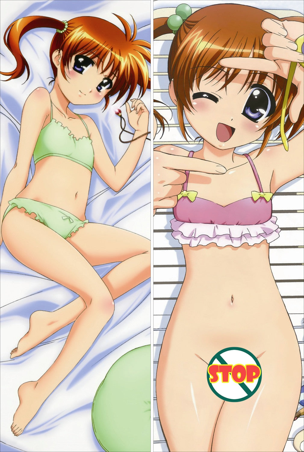 Magical Girl Lyrical Nanoha Nanoha Takamachi Anime Dakimakura Pillow Cover image 0