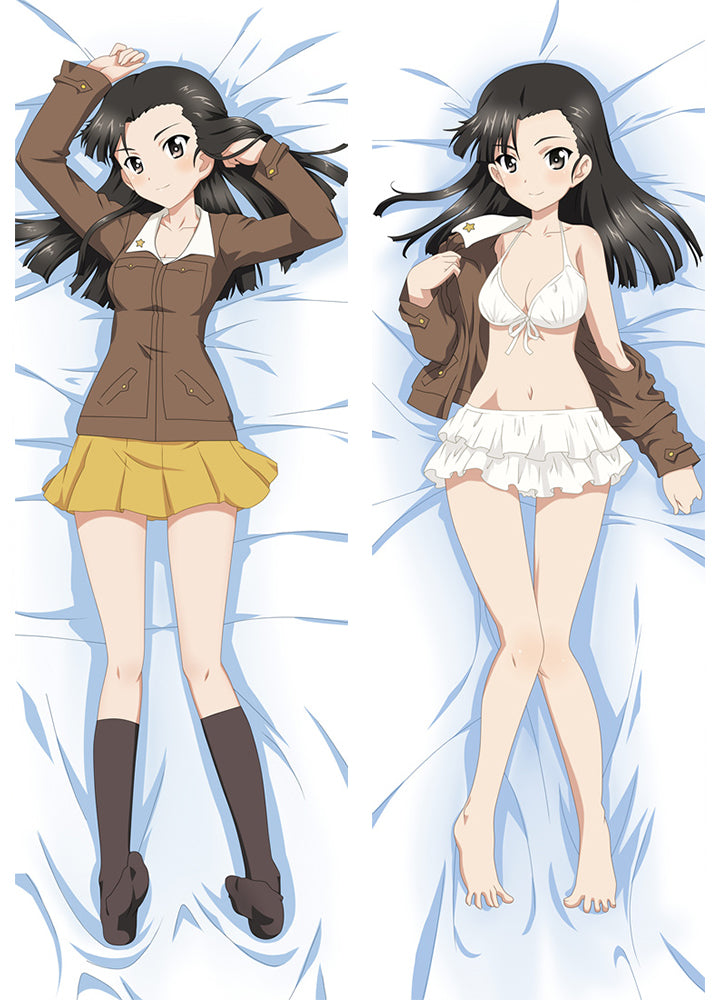 Girls Und Panzer Kinuyo Nishi Anime Dakimakura Pillow Cover image 0