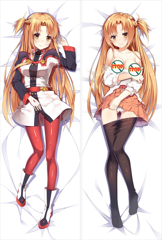 Sword Art Online Asuna Yuuki Anime Dakimakura Pillow Cover image 0