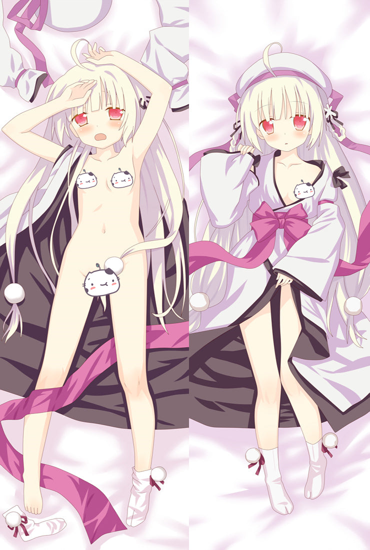 White Eternity AstralAir No Shiroki Towa Yuuki Anime Dakimakura Pillow Cover image 0