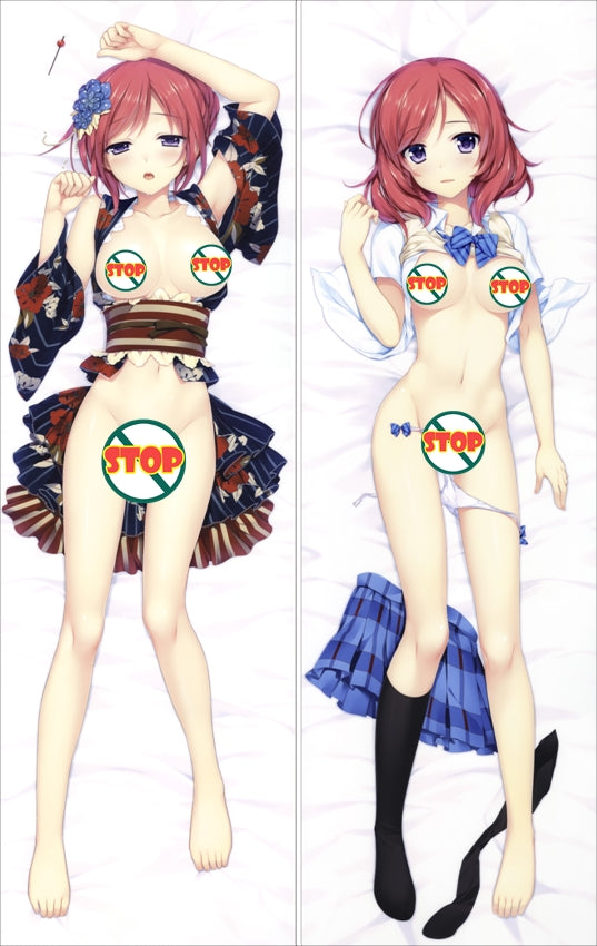 Love Live! Nishikino Maki Anime Dakimakura Body Pillow Cover image 0